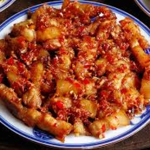 Ba Chỉ Thịt Chiên Sả Ớt